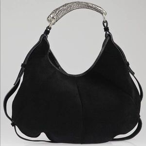 RARE Yves Saint Laurent Silver Horn Mombasa bag